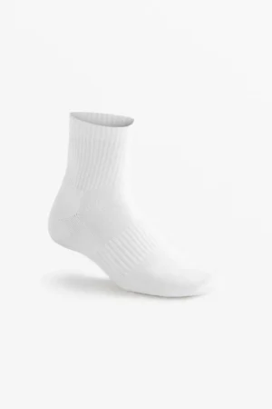 Pack de 2 pares de calcetines de mezcla de algodón - Blanco