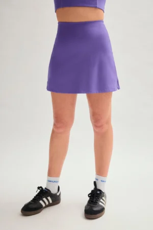 Falda pantalón lila de tejido ligero