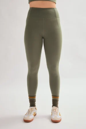 Legging largo de tejido compresivo y tiro alto